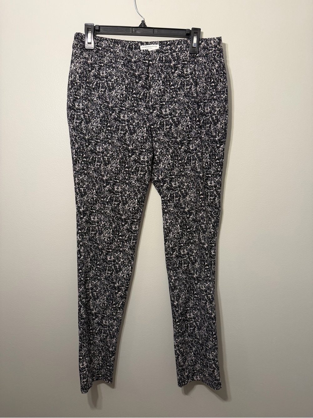Katherine Barclay Marled Black & White Skinny Pants